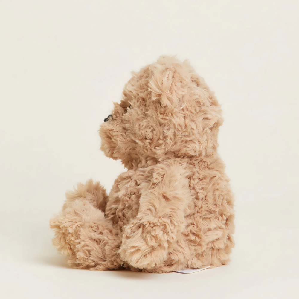 Warmies Brown Curly Bear Junior - Picture 4 of 14